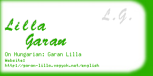 lilla garan business card